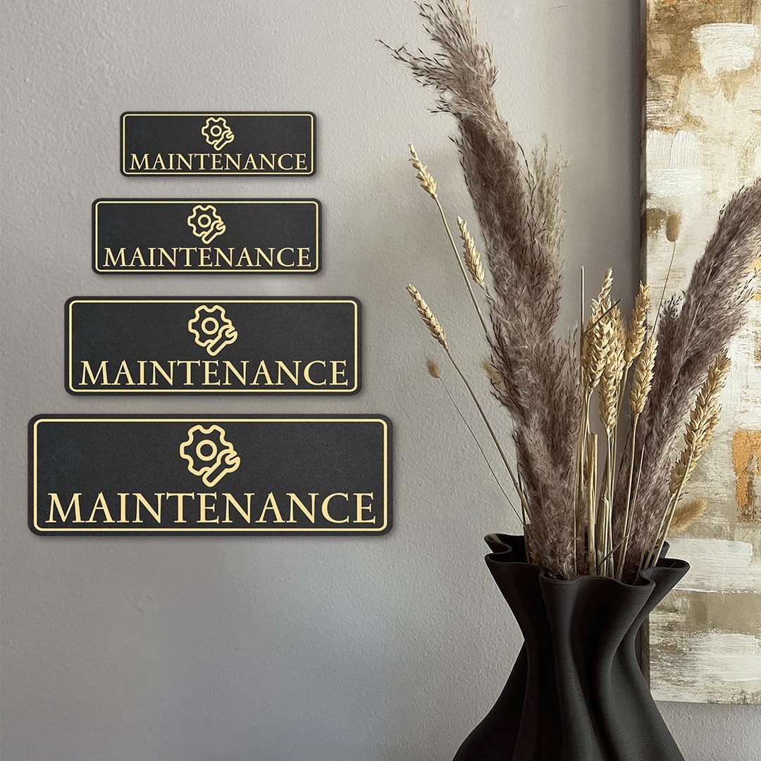 Standard Plus Maintenance Wall or Door Sign | Workplace Signage