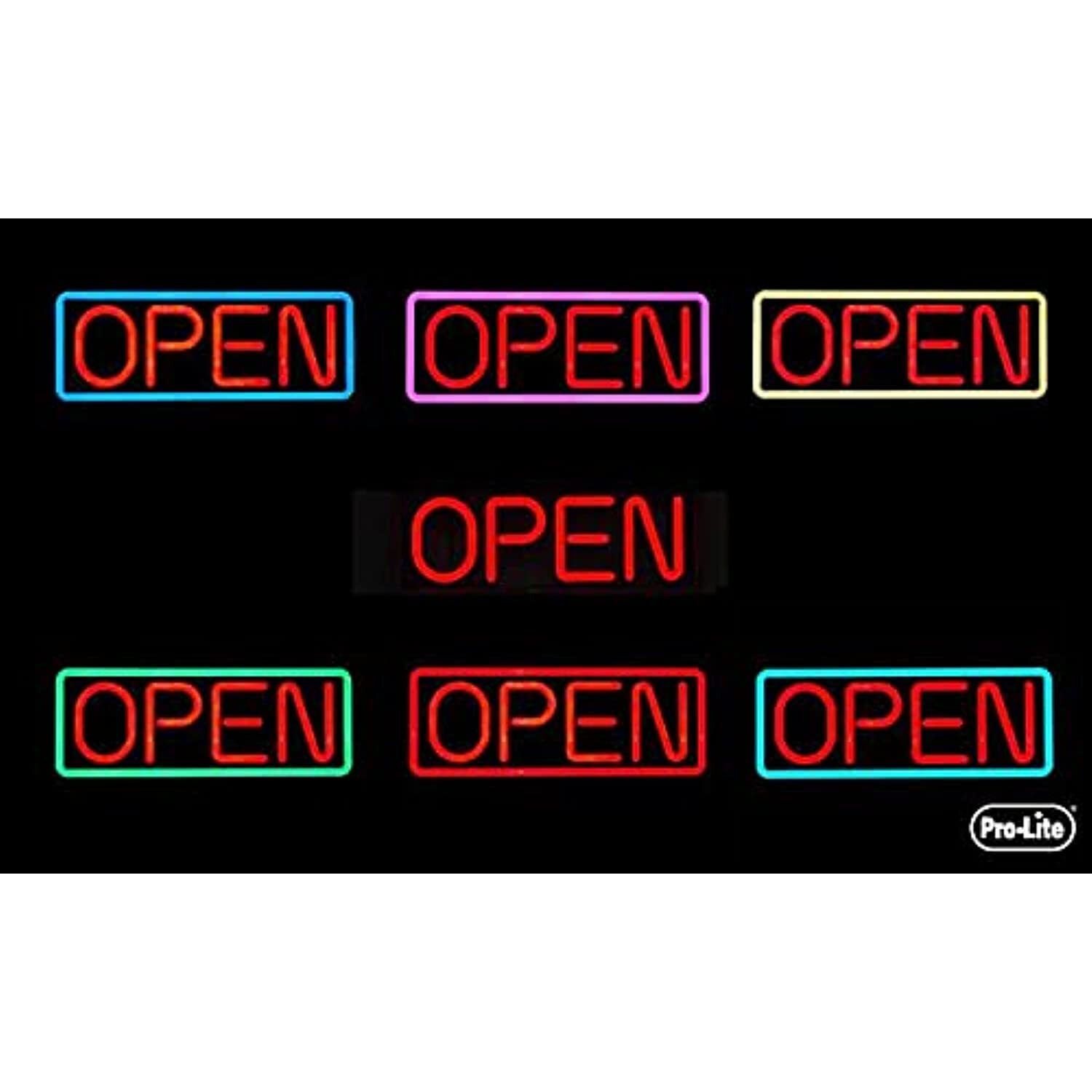 Pro-Lite Ultra Bright Electronic LED Neon Multi-Color Business Store Window Open