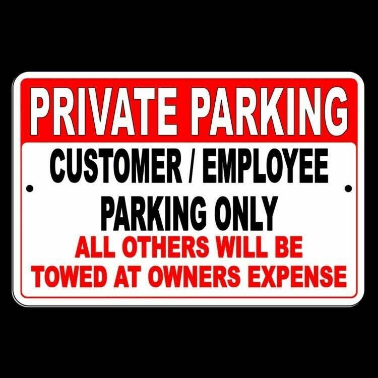 Private Parking Customers And Employees Only Others Towed Sign / Decal Spk001