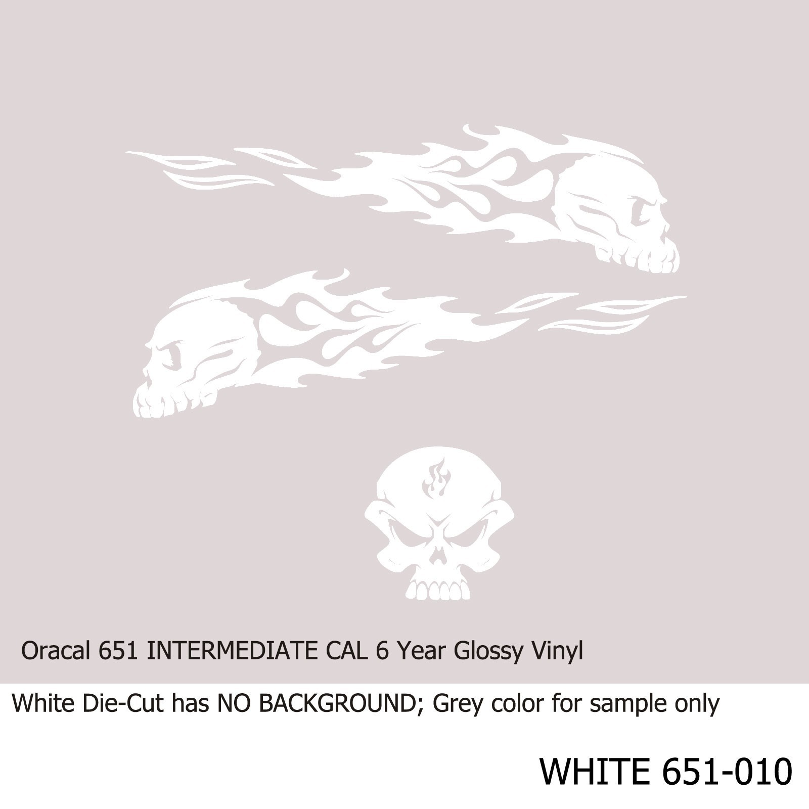 Ghost Skull Flame Vinyl Decal Kit Golf Cart Motorcycle Tank Car Truck RC ATV UTV
