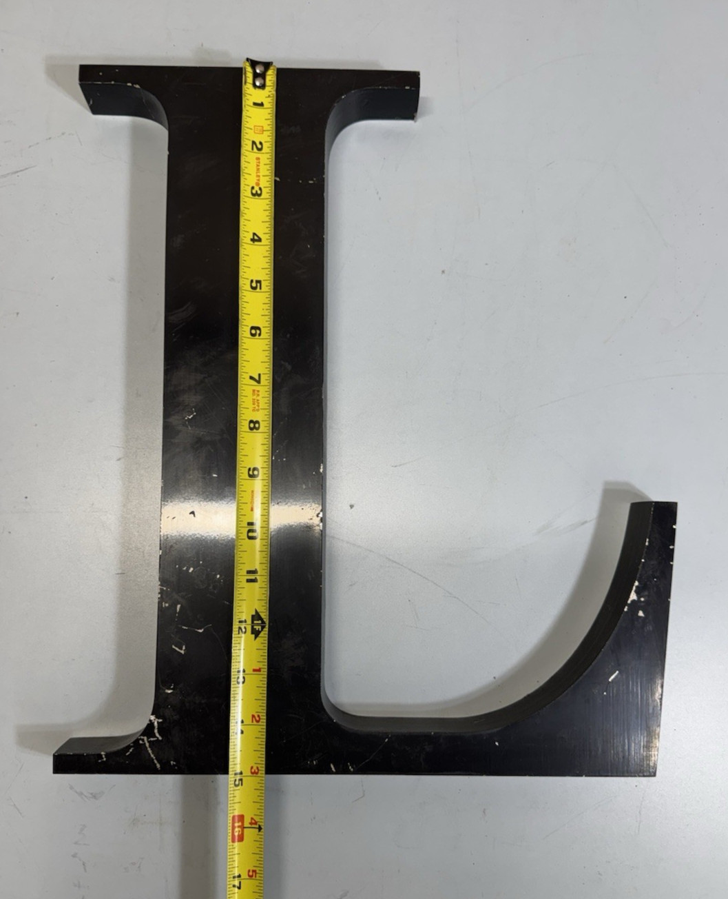 Gemini Inc 15” Cast Aluminum Architectural Letter Sign Black Commercial Letters