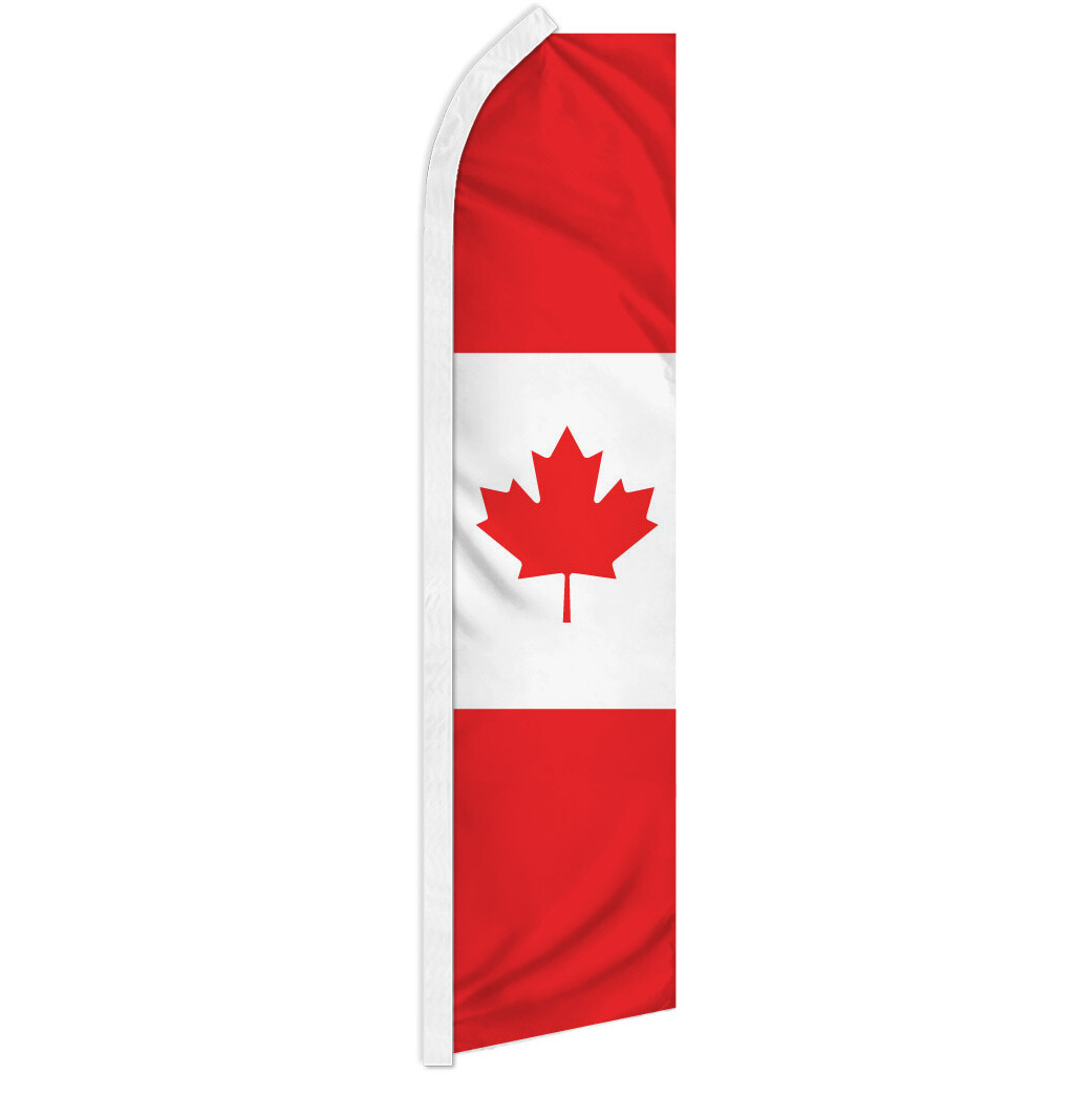 Canada Advertising Swooper Feather Flag Large Canadian Flag