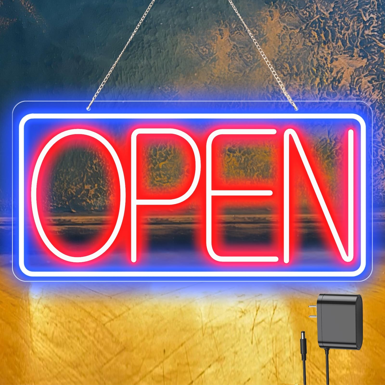 22″ X 11″ Led Neon Open Signs for Business, Large Open Signs, Plug In Electri…