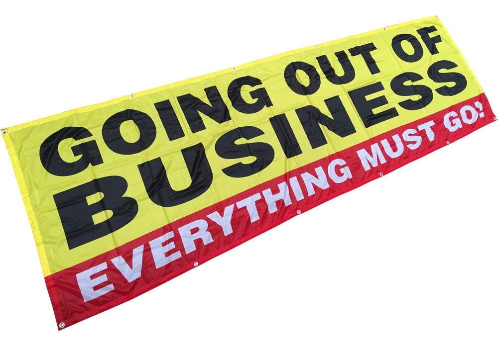 3×10 Ft Going Out of Business Banner Sign Store Closing Vinyl Alt – Polyster Fab