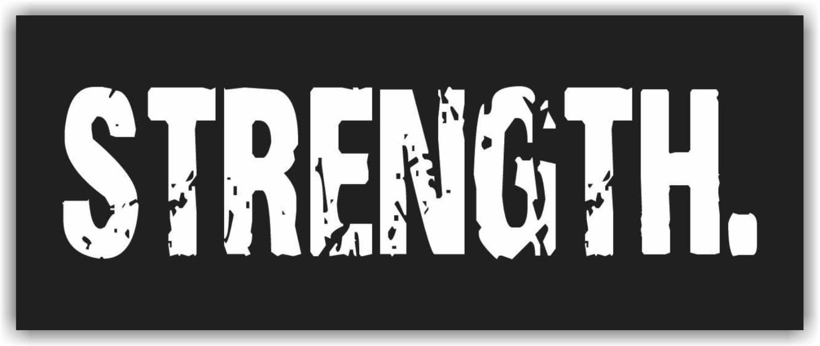 STRENGTH Advertising Banner Vinyl Sign Motivational Poster Workout GYM
