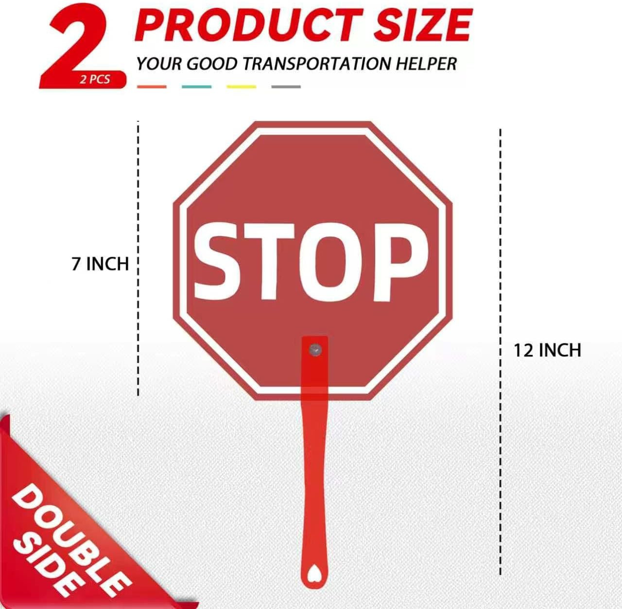 Mini Handheld Plastic Stop Signs for Classroom (2) | Interaction Teacher Supp…