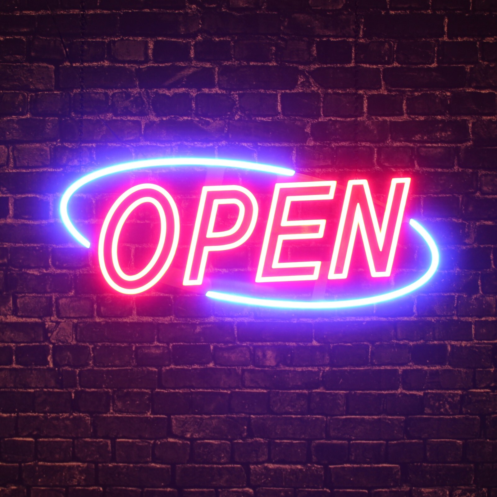 Optiva Open Signs | Neon Open Sign Look, LED Lights | 12 Eye-Catching Animations