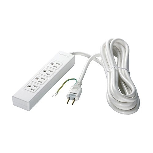 Buffalo BUFFALO 3-pin power strip 4 outlets with magnet 2m white