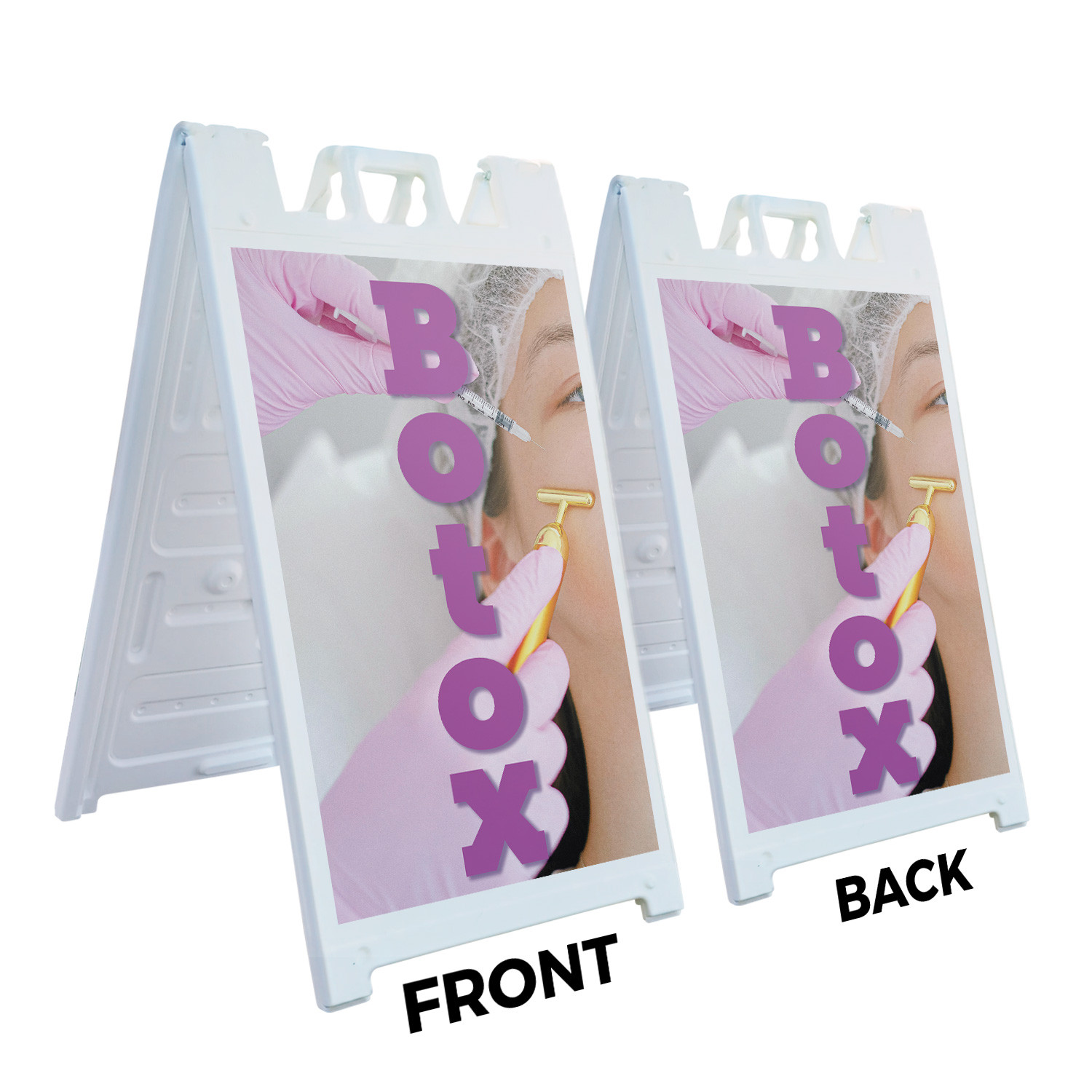 Botox Heavy Duty A-Frame Sidewalk Sign Cosmetic Treatments Skincare Service Pro