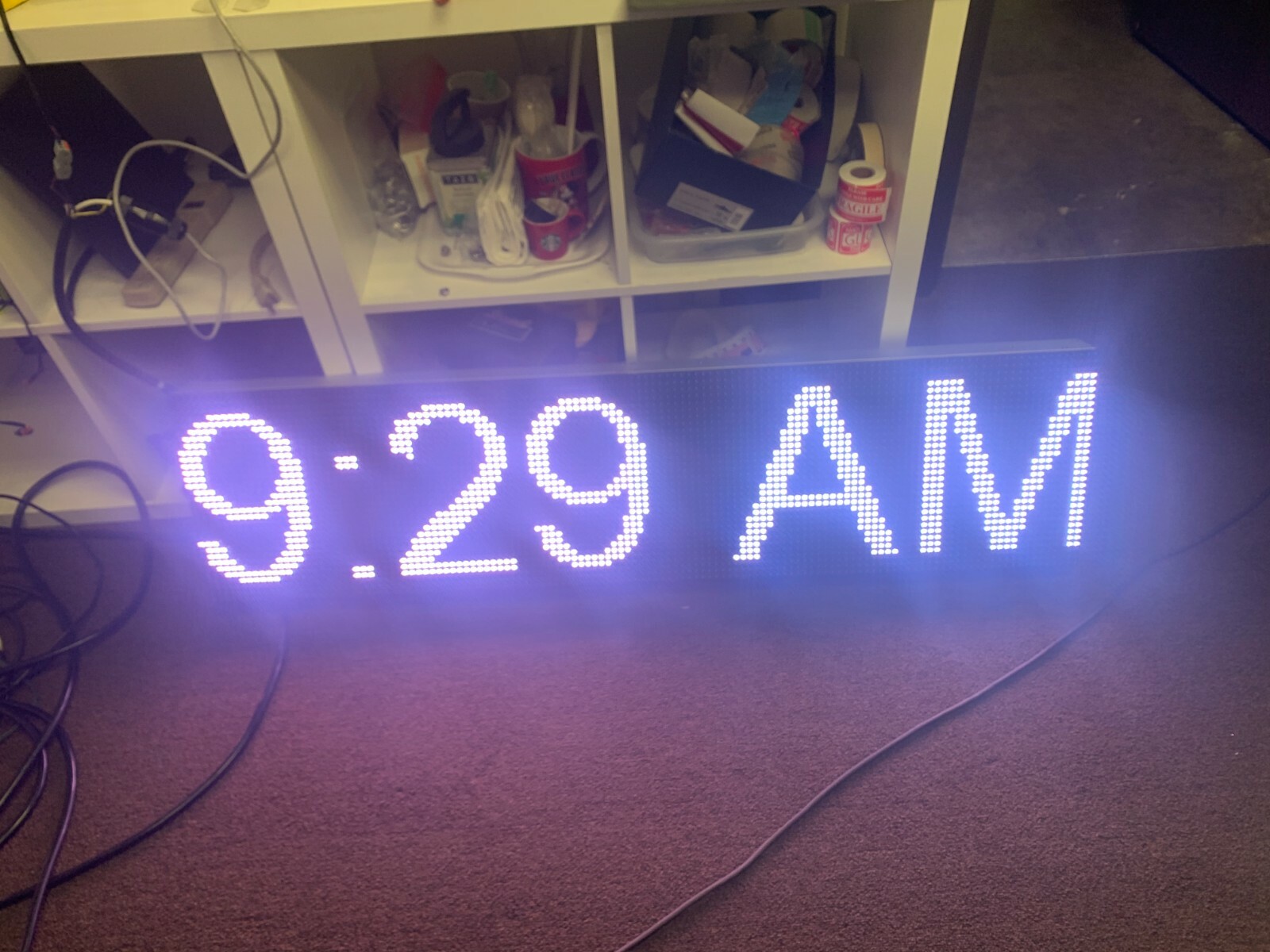 1ft x 8ft EMC Outdoor LED Sign Full Color 12″x96″ Programmable Digital Display!!