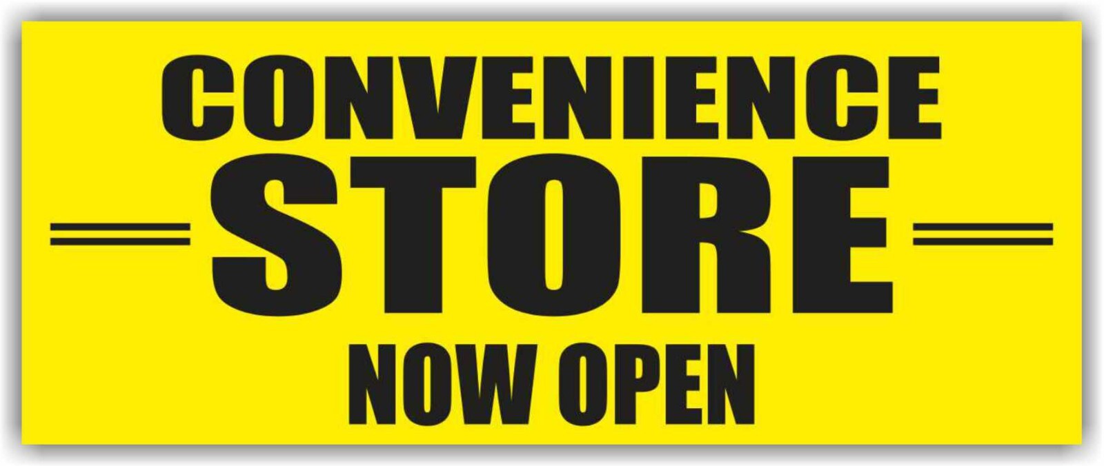 CONVENIENCE STORE NOW OPEN Advertising Banner Vinyl Mesh Sign market shop