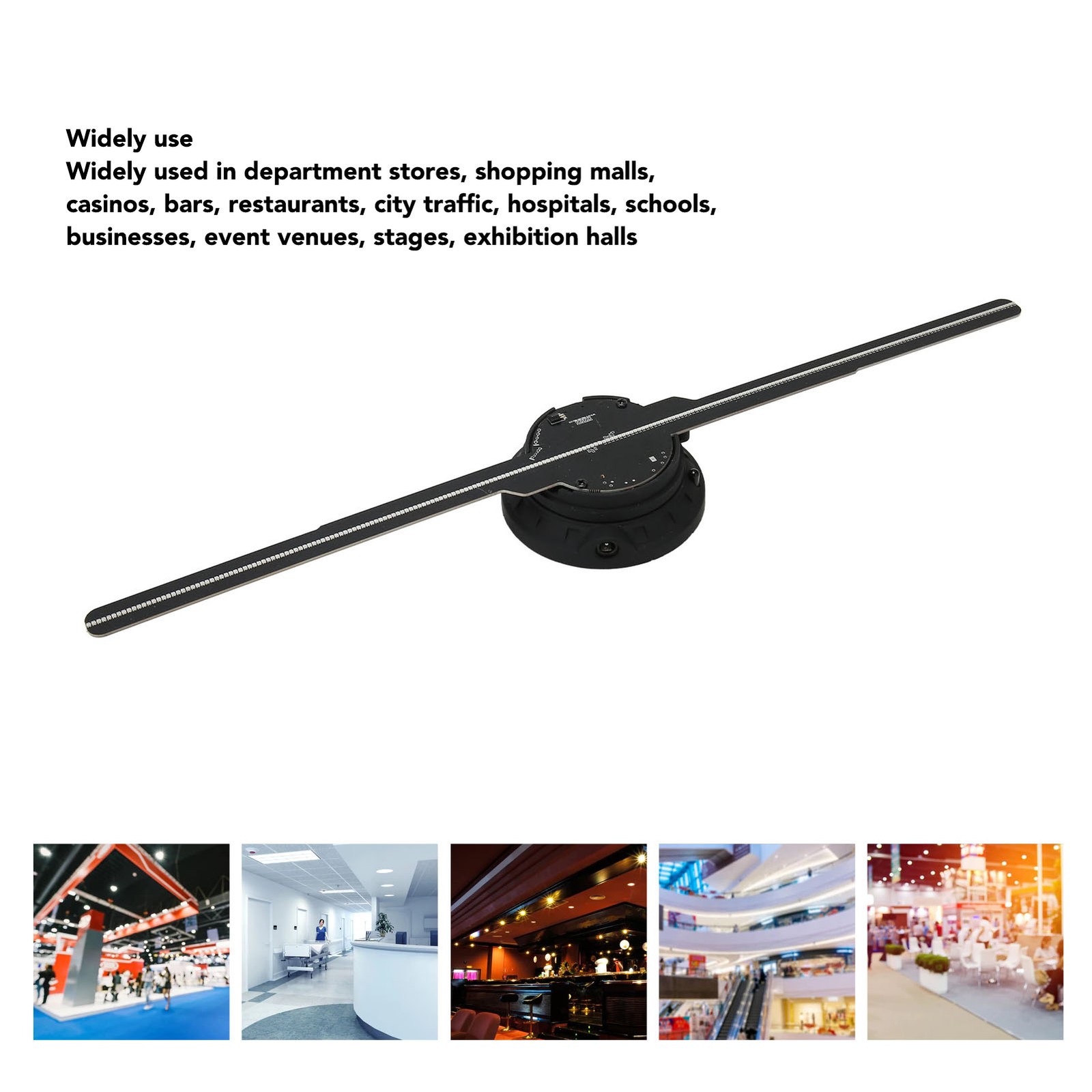 3D Hologram Fan 512x234P Resolution 234 LED Beads 16.5in Hologram Advertisi OGZF