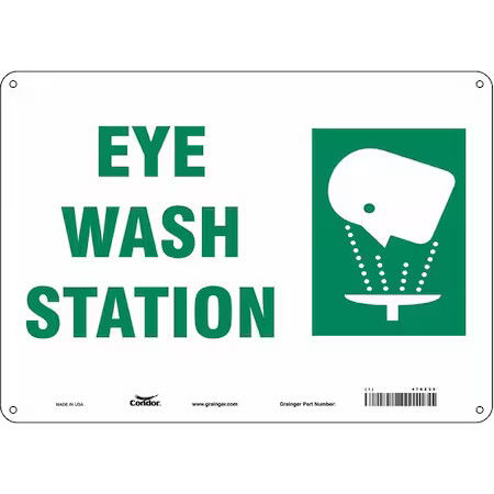 Condor 470Z39 Eye Wash Station, 14 In W X 10 In H, Horizontal Rectangle,