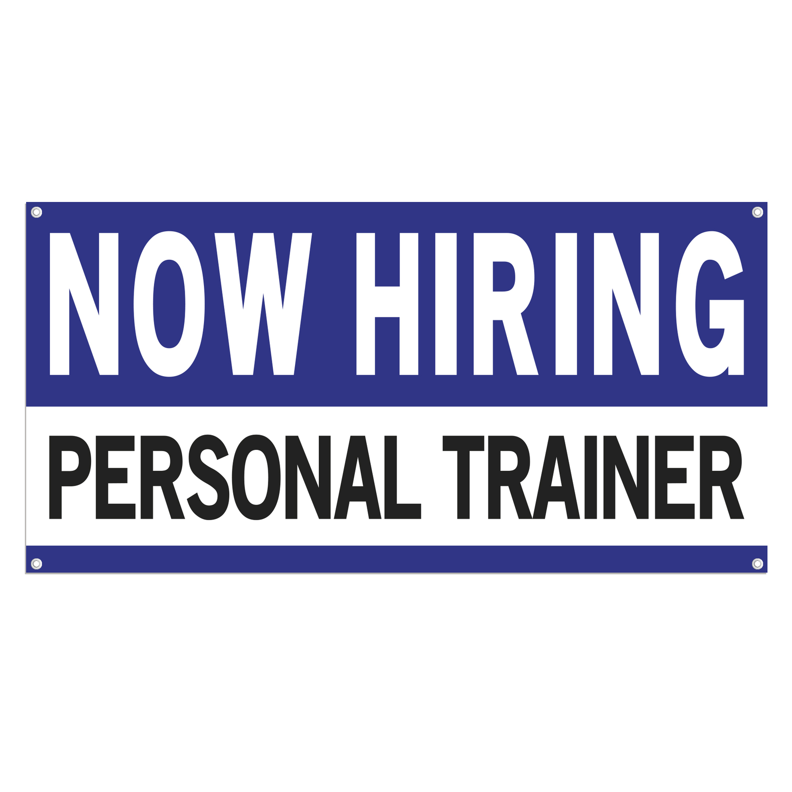 Now Hiring Personal Trainer 13 oz Heavy Duty Vinyl Banner Fitness Coach Sign