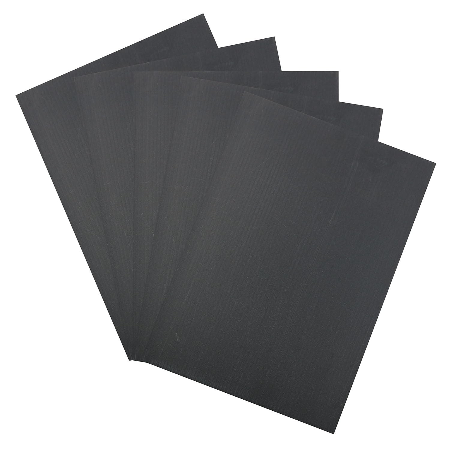 5pcs Corrugated Plastic Sheets Black Waterproof Sign Blank Board 20cmx30cmx0.3mm