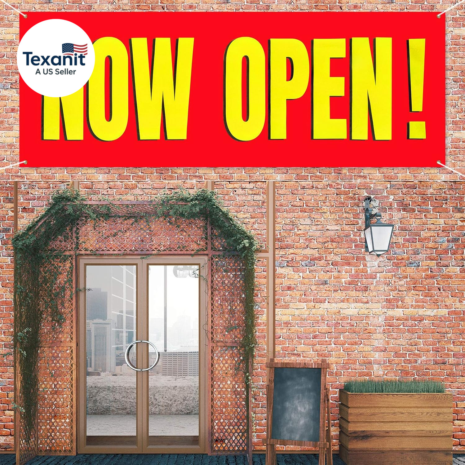 Large Now Open Banner Outdoor Indoor Signs Polyester Oxford Cloth Now Open Sign