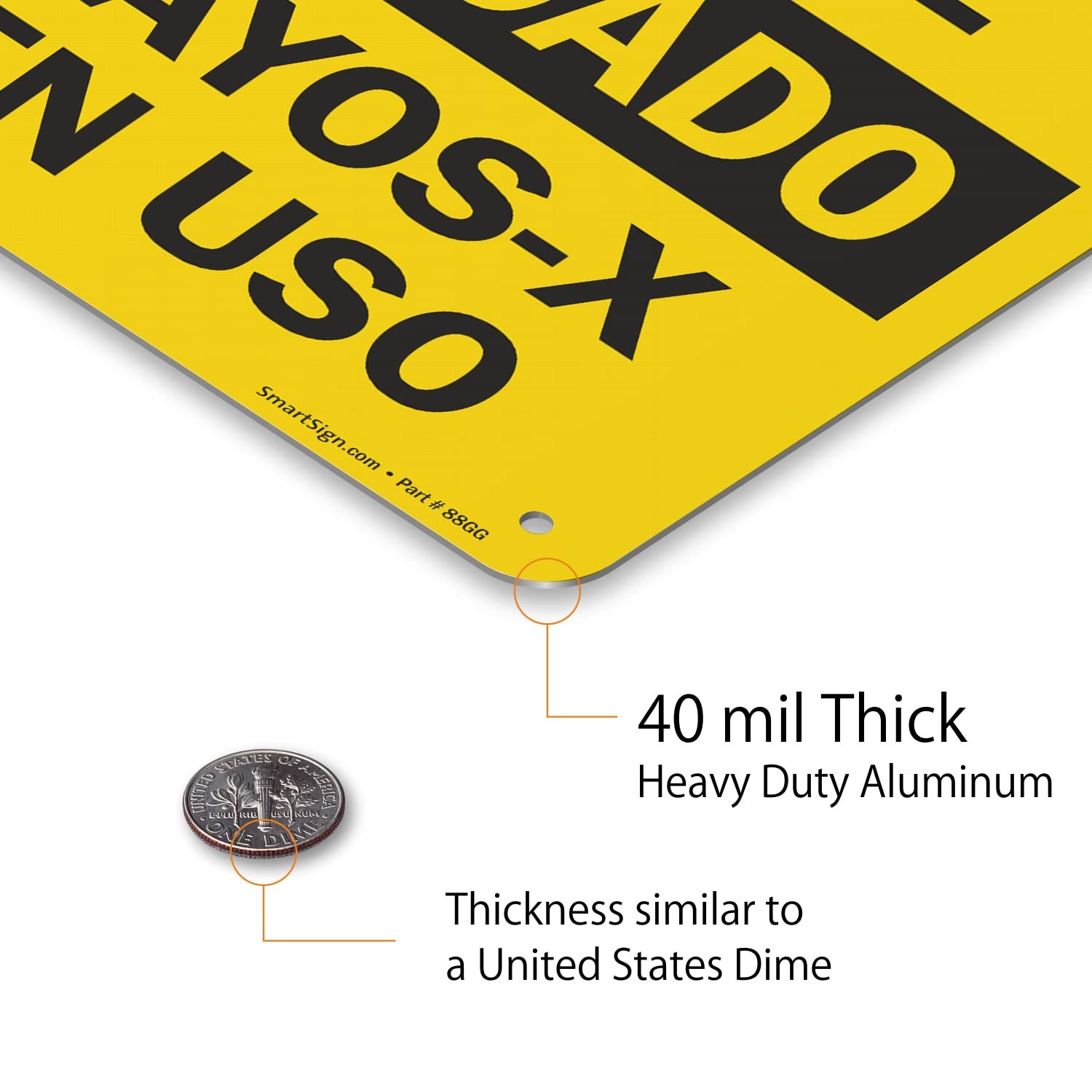 7×10 Inch Aluminum Bilingual Caution XRay In Use Hazard Warning Safety Sign