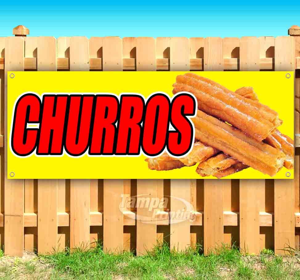 Churros Advertising Vinyl Banner Flag Sign Many Sizes Available USA
