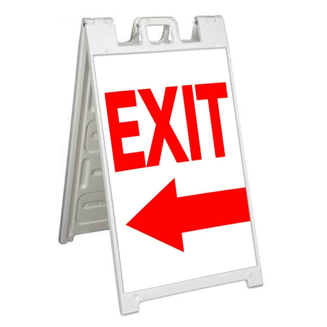 EXIT LEFT ARROW Signicade 24×36 Aframe Sidewalk Sign Banner Decal DEPART