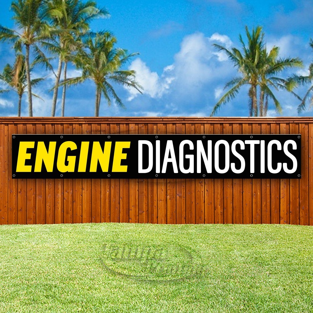 ENGINE DIAGNOSTICS Advertising Vehicle Car Vinyl Banner Flag Sign USA XL02100