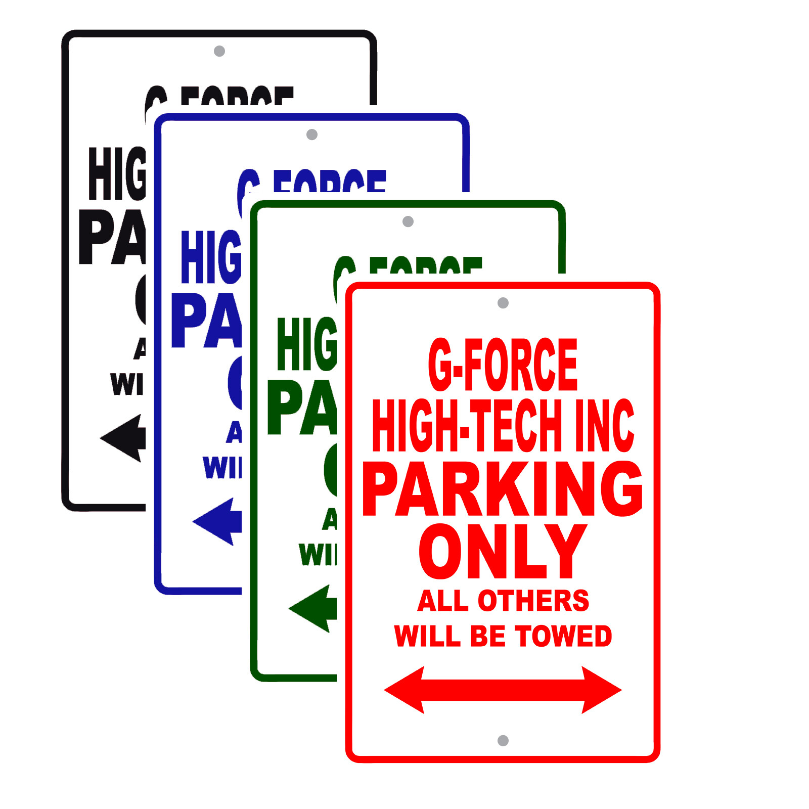 G-force High-tech Inc Parking Only Boat Ship Marina Lake Dock Aluminum Tin Sign