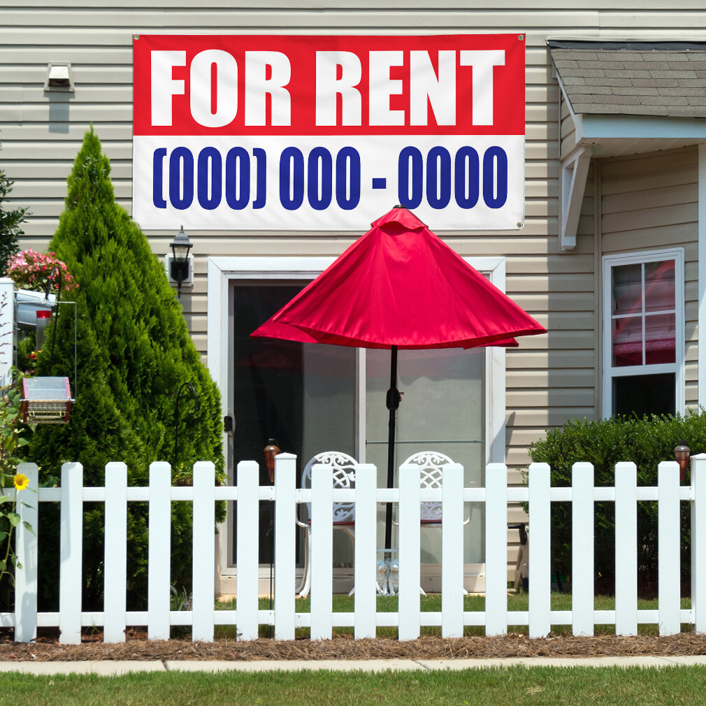Vinyl Banner Multiple Sizes For Rent Custom Number Promotion Business Business