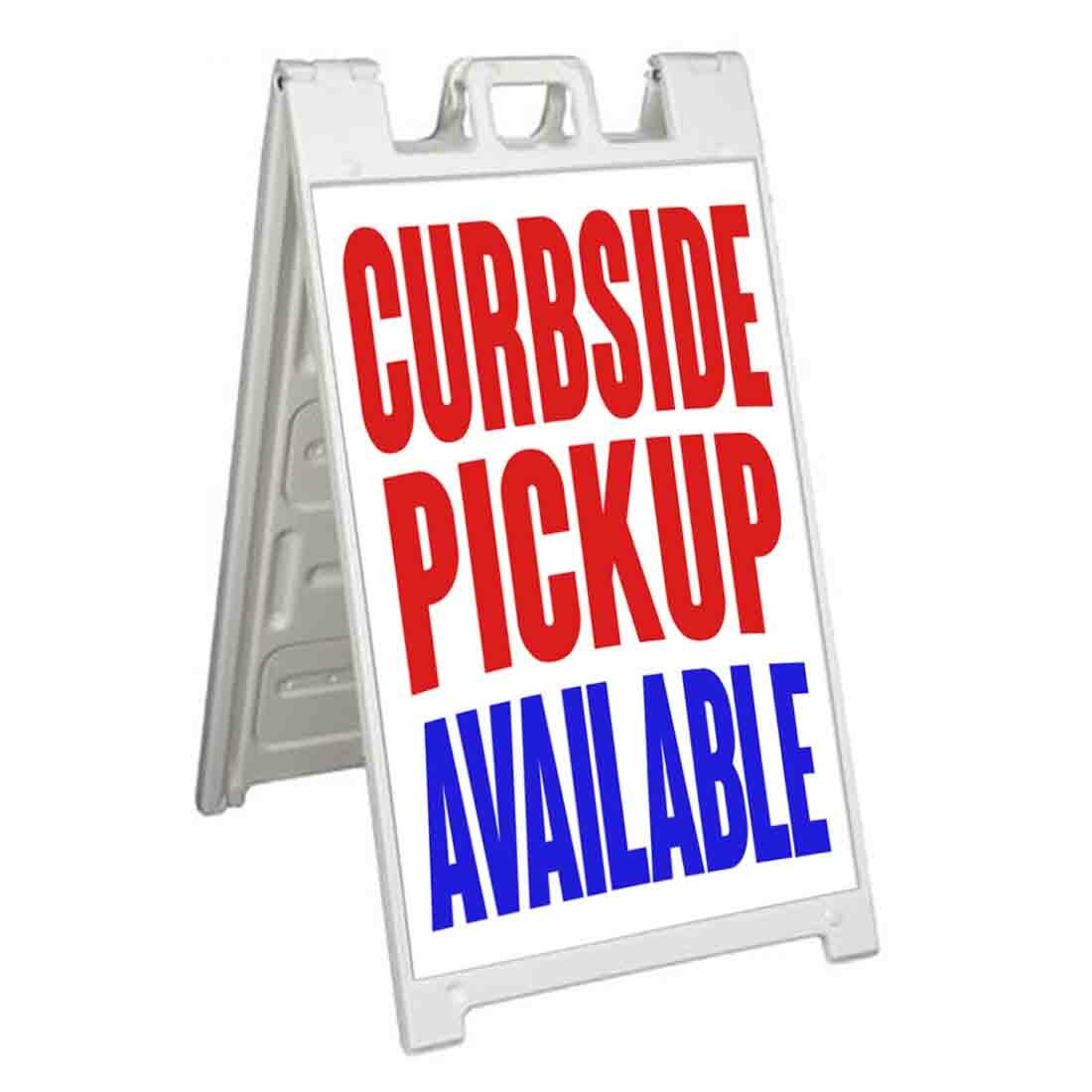 CURBSIDE PICKUP AVAILABLE Signicade 24×36 Aframe Sidewalk Sign Banner Decal