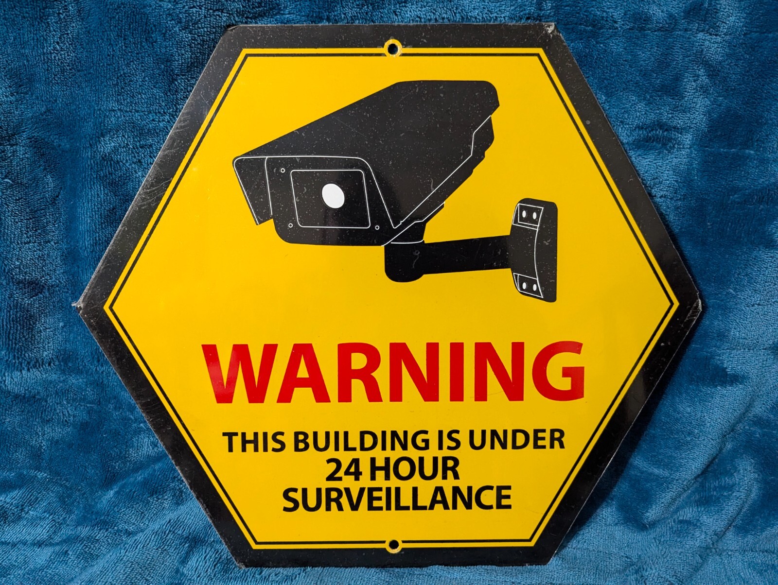 24 Hour Video Surveillance Signs Anley Aluminum Warning Sign Security Alert