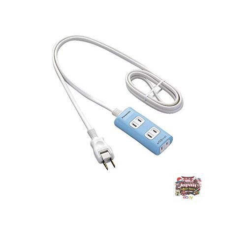 NEW Panasonic The Tap Q 3-Outlet Snap Cap with 1m Cord Blue WHA2413LP JP