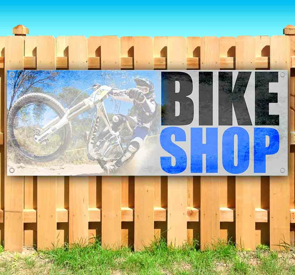 BIKE SHOP Advertising Vinyl Banner Flag Sign Many Sizes