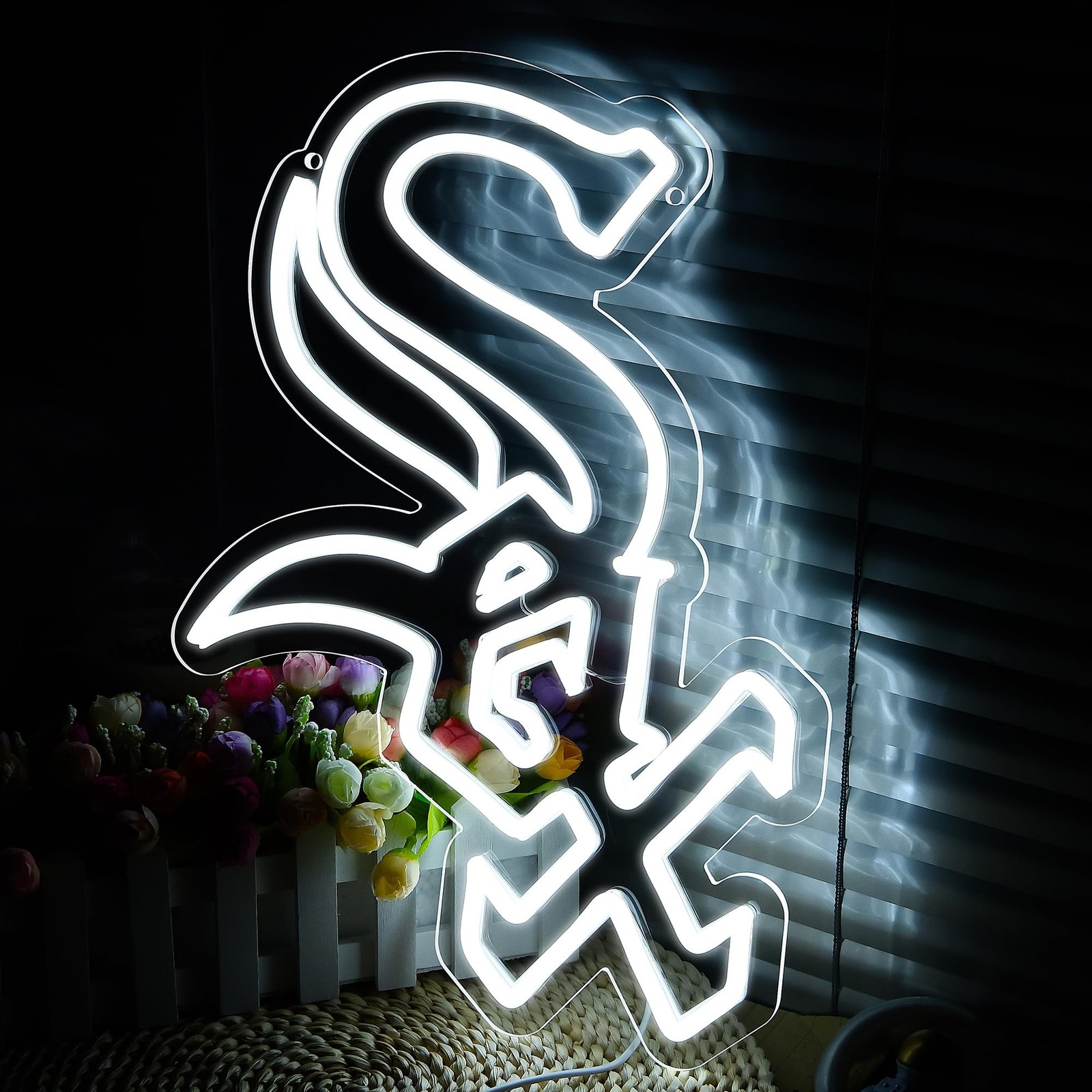 Baseball Neon Sign for Wall Decor Dimmable Baseball Team Led Neon Light Up Si…