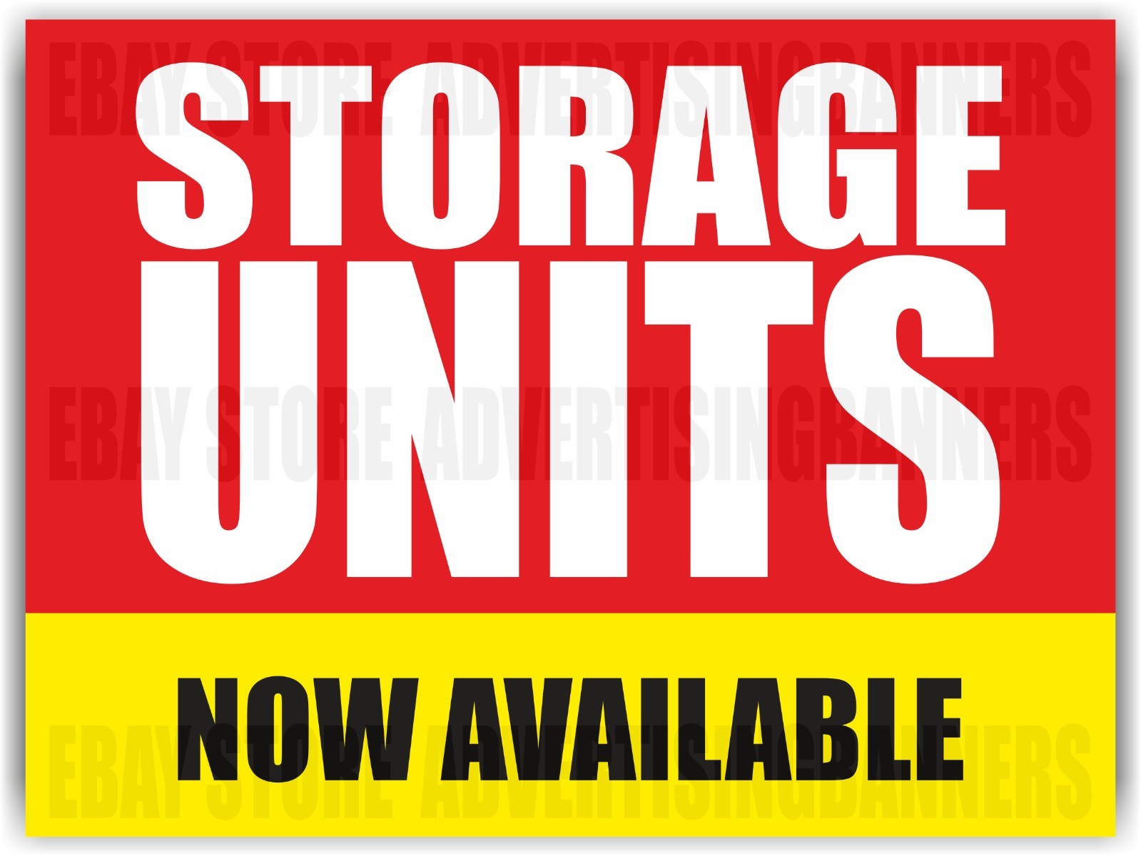 STORAGE UNITS NOW AVAILABLE HERE Yard Sign with H-Stakes Rent Sele