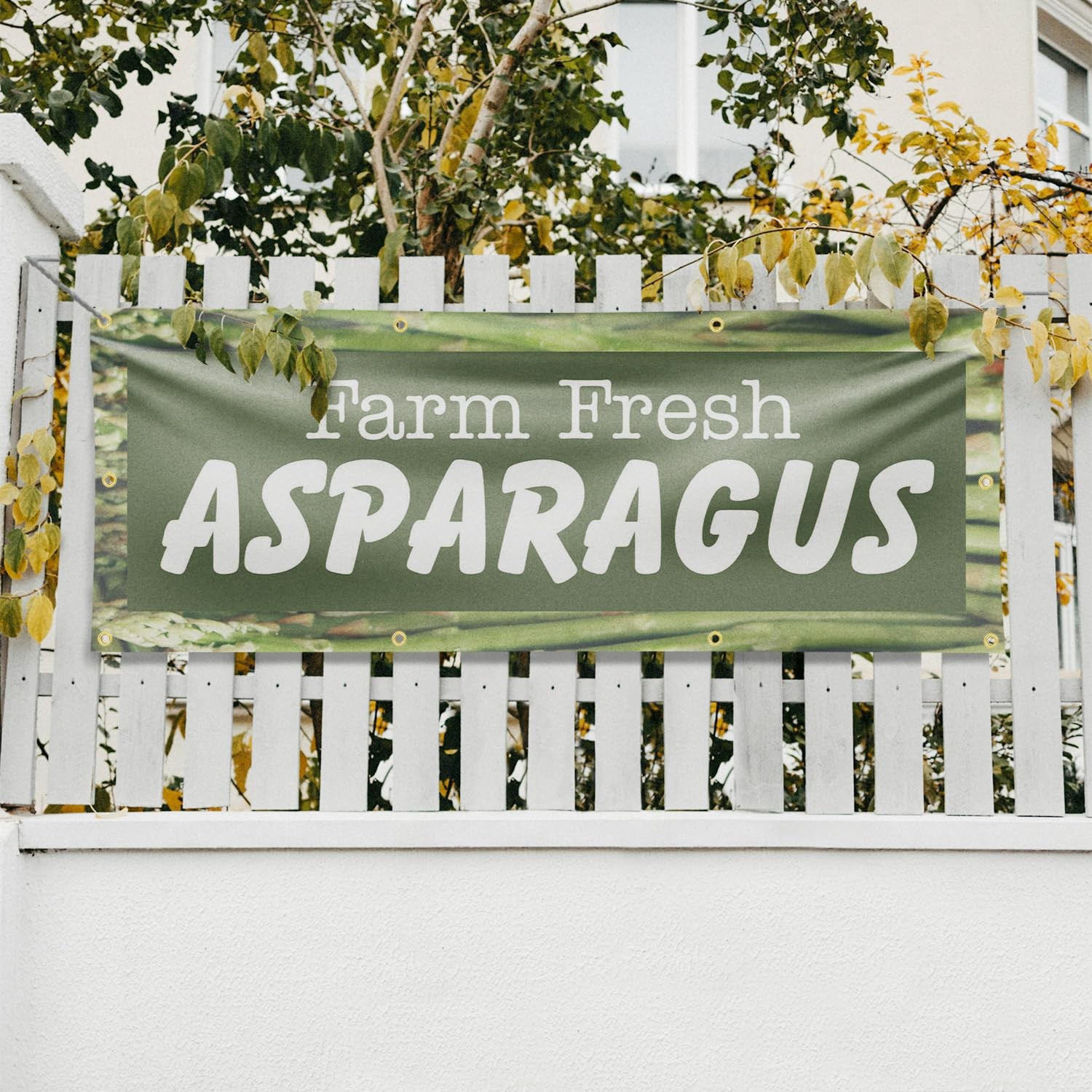 Signmission Farm Fresh Asparagus Banner Sign 36 X 96 13 Oz Vinyl Metal