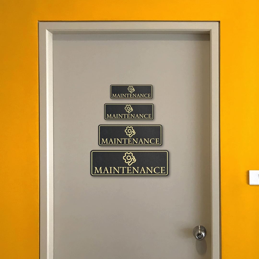 Standard Plus Maintenance Wall or Door Sign | Workplace Signage