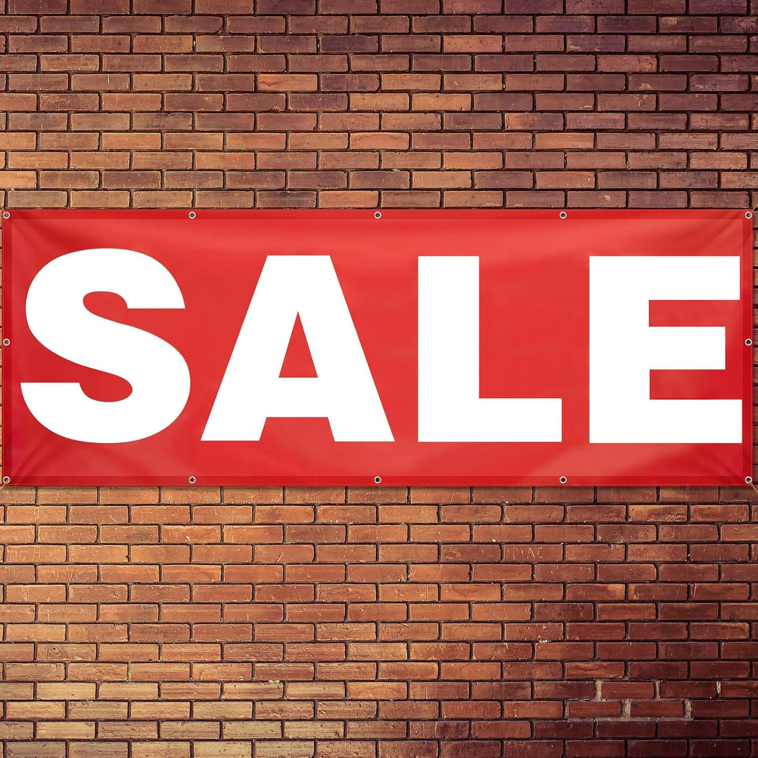 3X8 Feet Large Sale Banner Vinyl Sign for Retail Store Reusable Weatherproof Sig