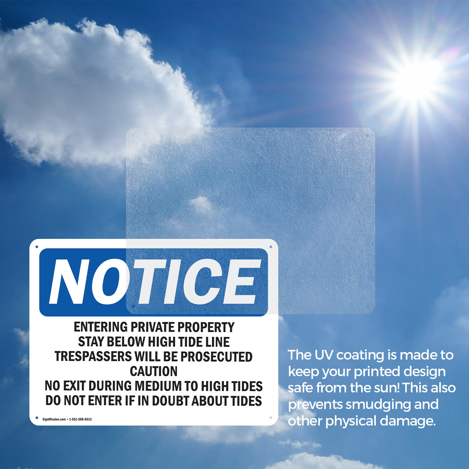 (2 Pack) Entering Private Property Stay Below High OSHA Notice Sign Decal Metal