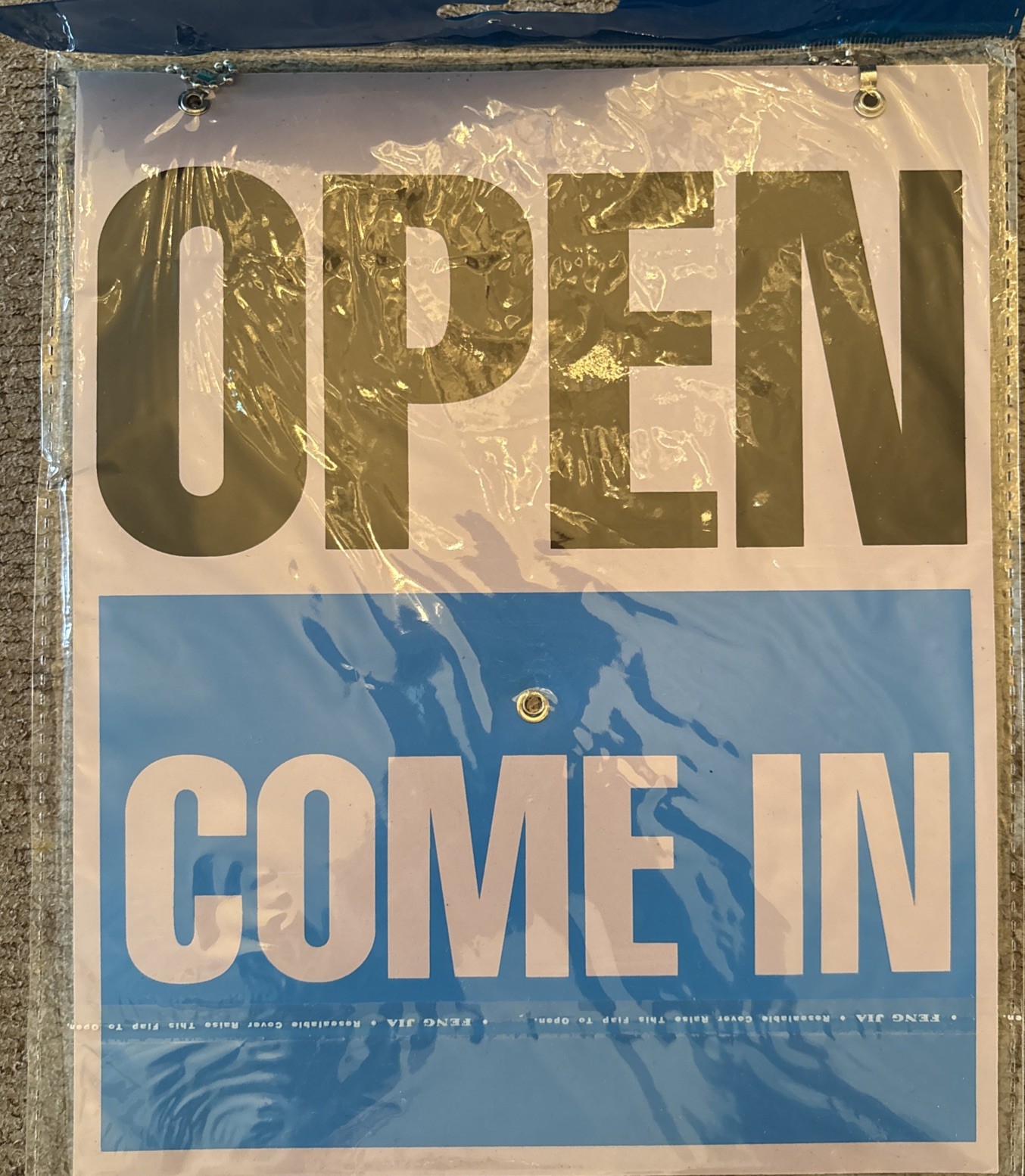 “OPEN” Sign, “WILL RETURN” Clock Sign, 7.5″x 9″ for Office, Retail Store