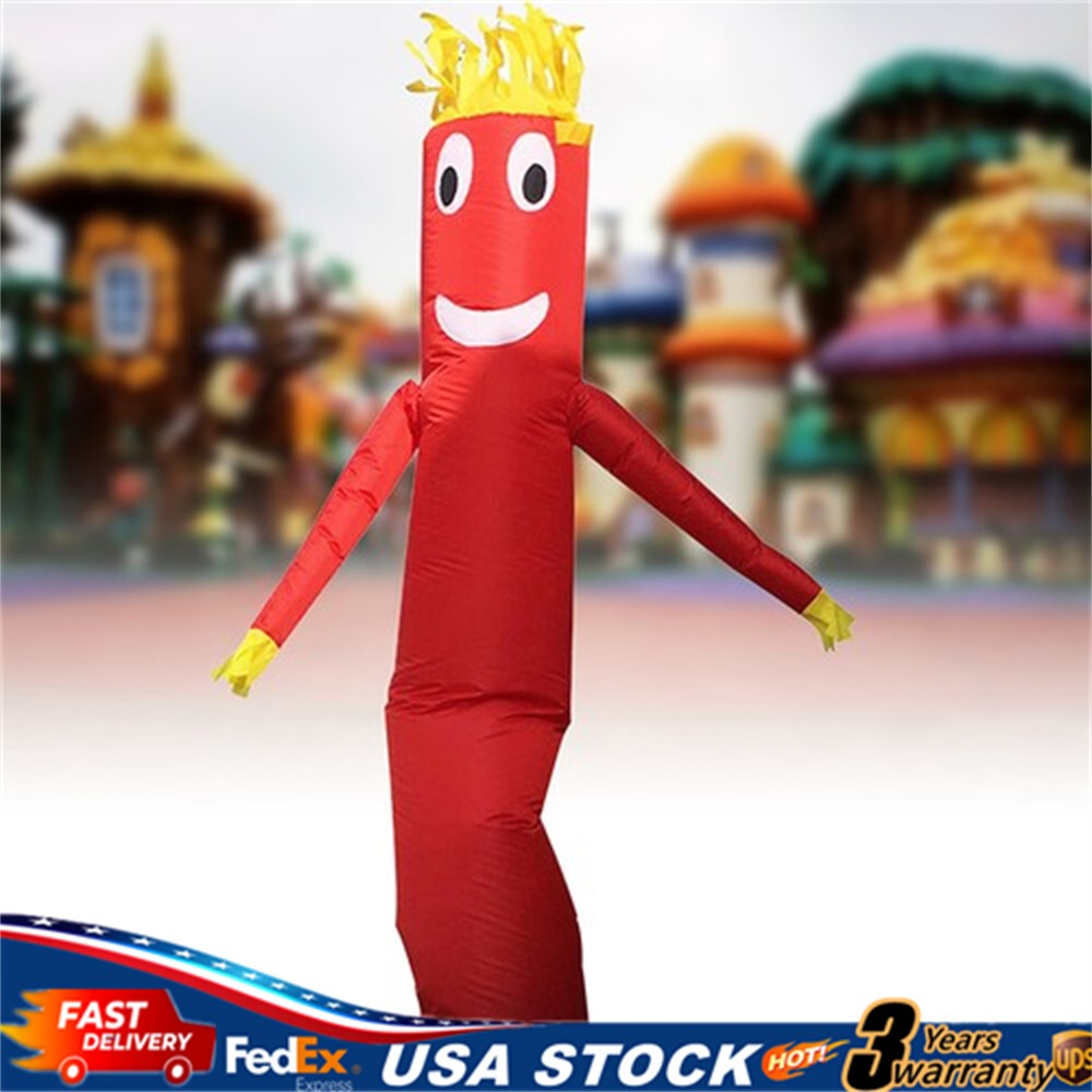 10ft Inflatable Tube Man Wind Sky Wavy Dancer Advertising Air Puppet No Blower