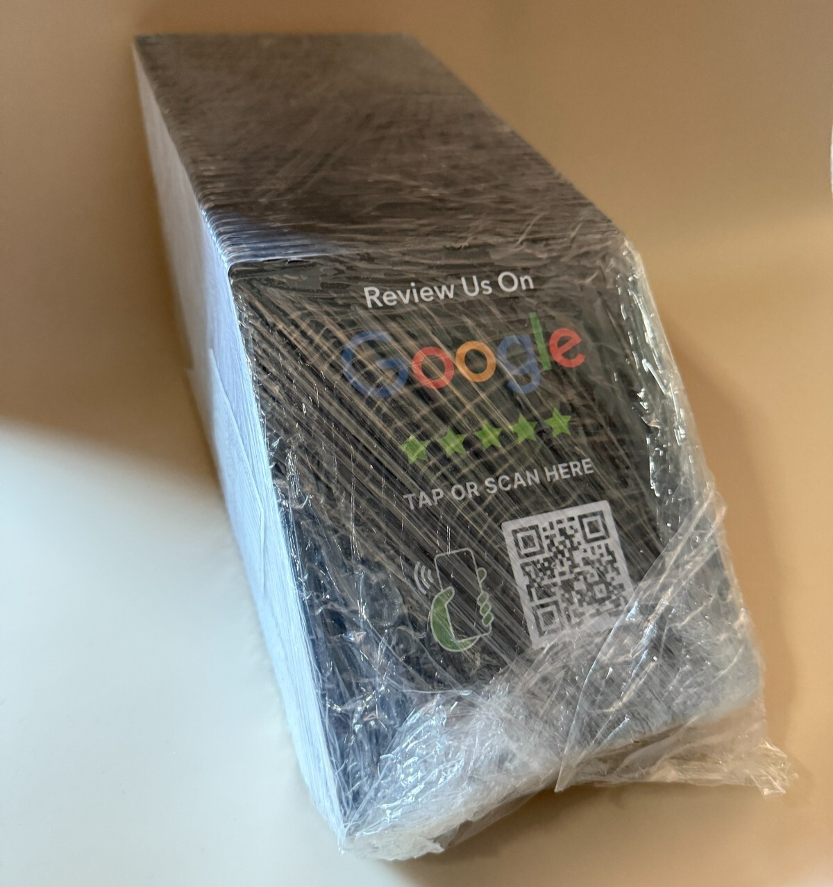 Wholesale 50x NFC Google Review Stands | Tap & Scan Table Displays