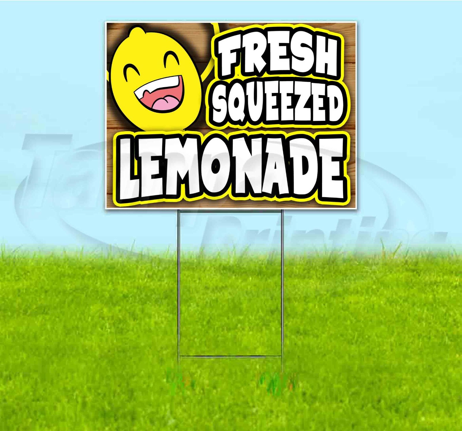 FRESH SQUEEZED LEMONADE 18×24 Yard Sign WITH STAKE Corrugated Bandit BUSINESS