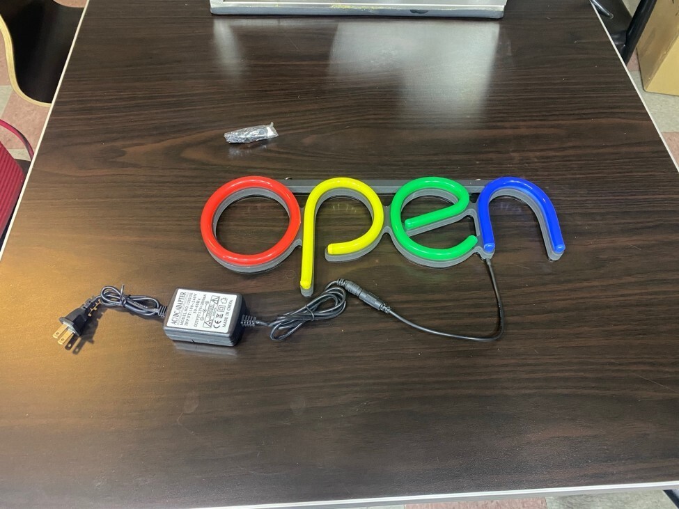 16″ W LED Business OPEN Sign, 4 Colors