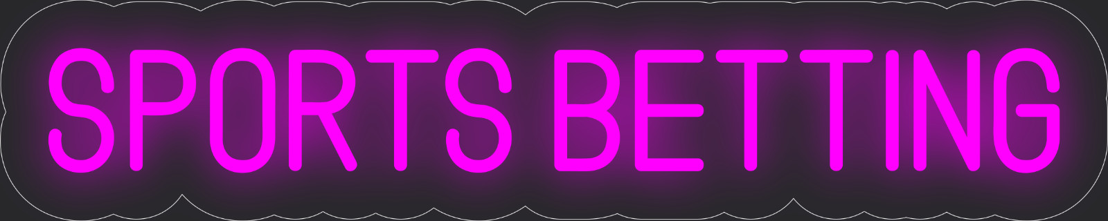 Sports betting Neon LED Sign Business Wall Decor Lighted Store Sign 24 x 5 in.