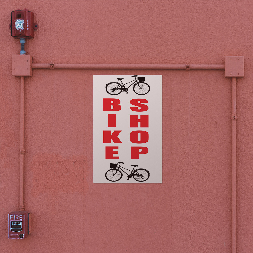 Door Decals Vertical Vinyl Stickers Multiple Sizes Bike Shop Business M Vinyl