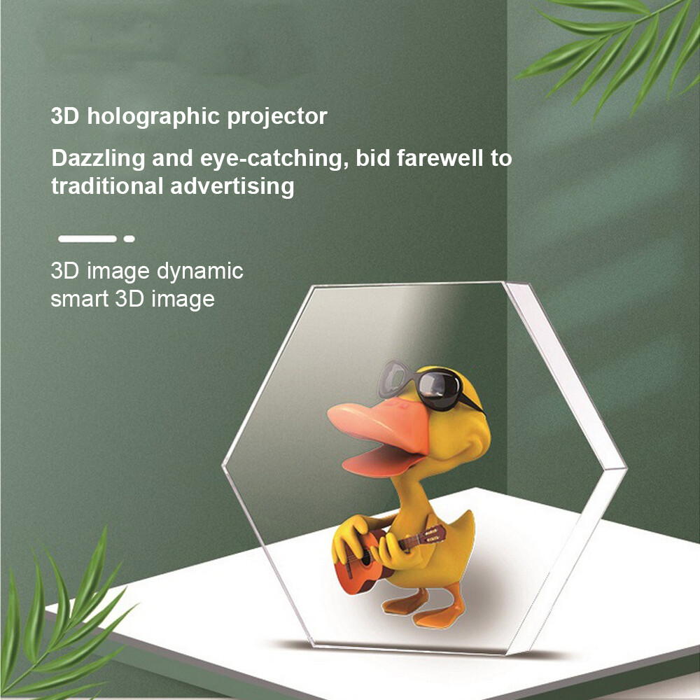 3D Holographic Projection Hexagon 256 LEDs Fan Advertising Machine Hologram