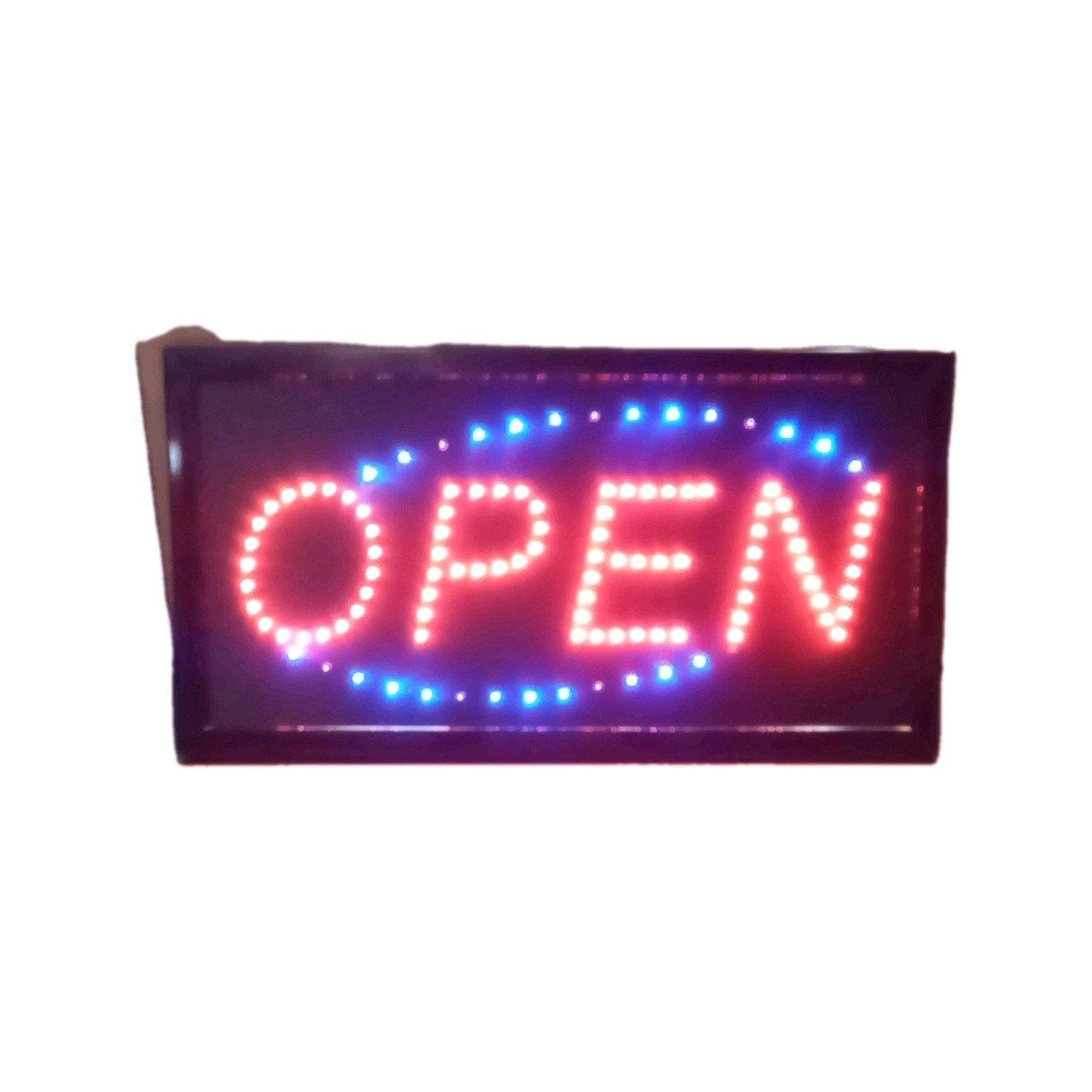 Sunny Daze LED Illuminated OPEN Window Sign, Retail, Glass/Window Mounted