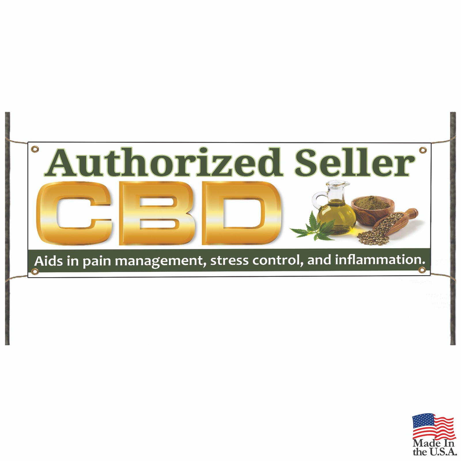 Authorized Seller CBD Vinyl Banner Advertising Display Outdoor Printed Banner
