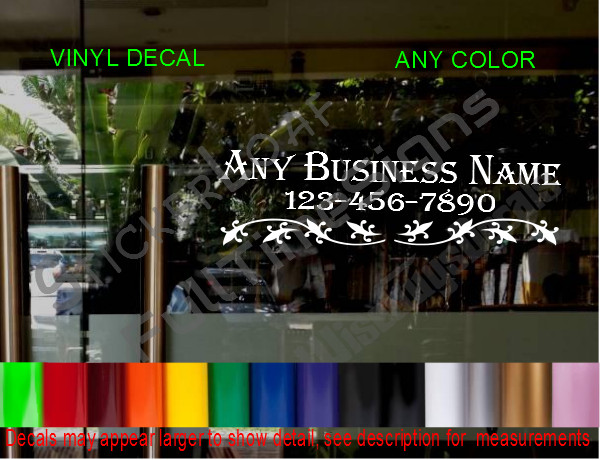 CUSTOM OFFICE DECAL BUSINESS Store Sign DOOR Window sticker Law Medical Doctors
