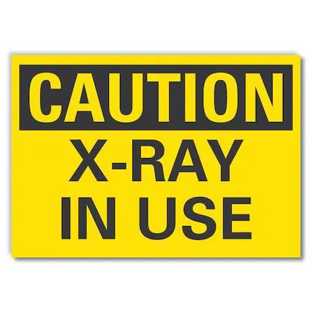 Lyle Lcu3-0220-Rd_10X7 Radiation & Laser Sign, 7 In H X 10 In W, Reflective
