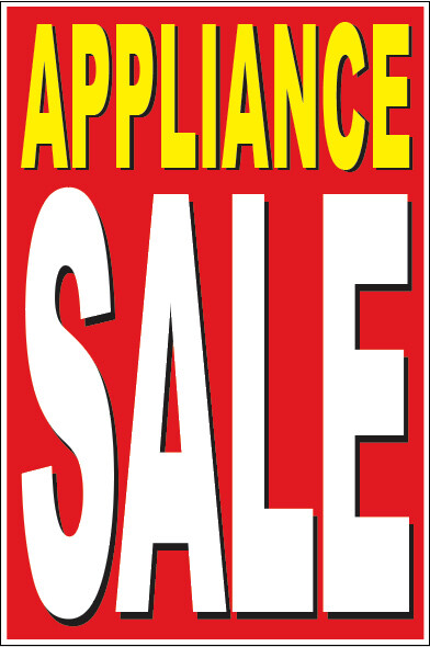 24×36 APPLIANCE SALE Poster Retail Business Store Window POP Sign rb