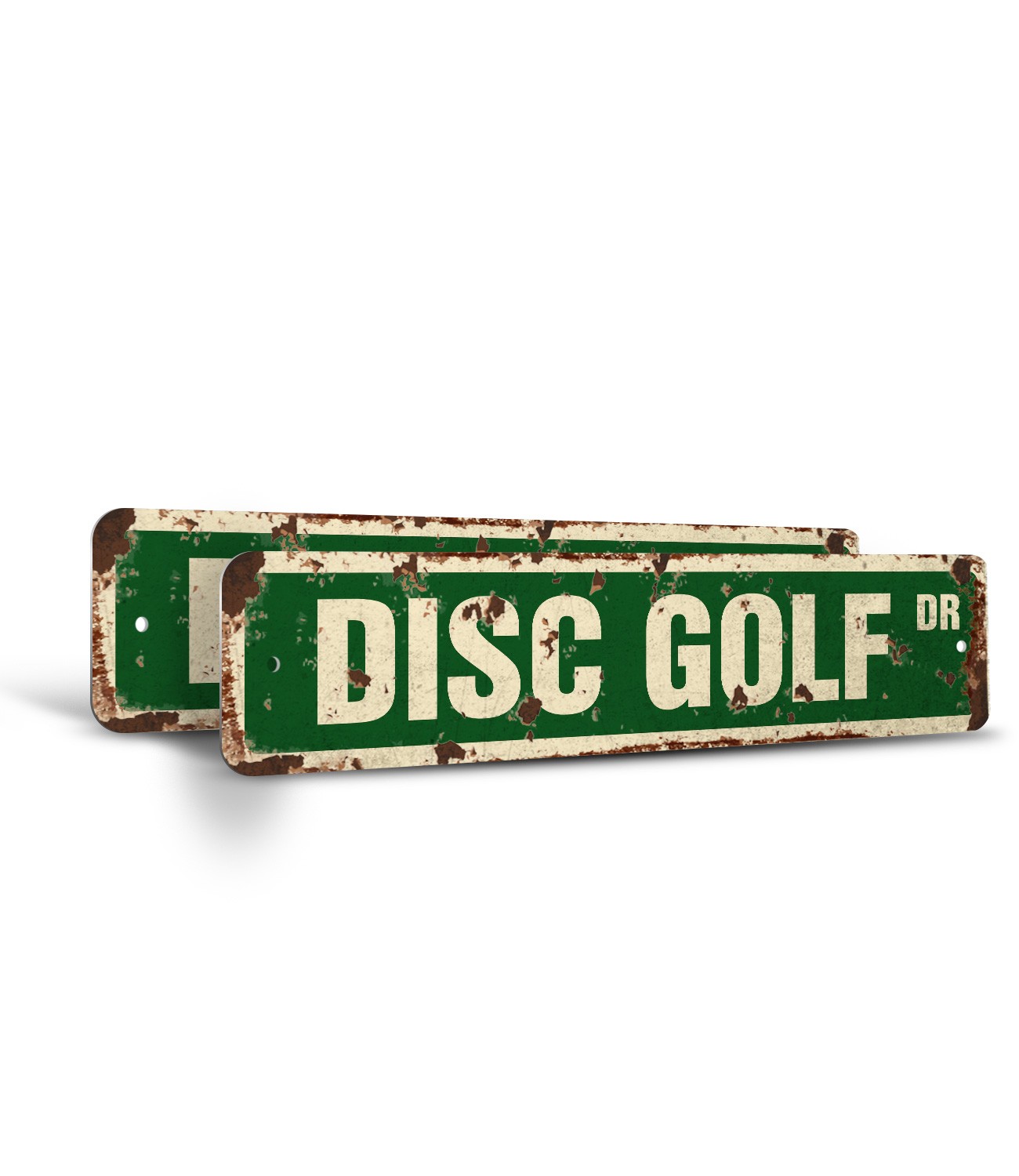 DISC GOLF Vintage Style Street Sign targets baskets bags team coach Outdoor